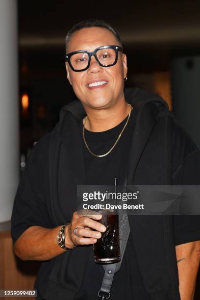 Gok Wan attends the Pride In London party to kick off Pride 2023 at Sound London in The Cumberland Hotel on June 26, 2023 in London, England.