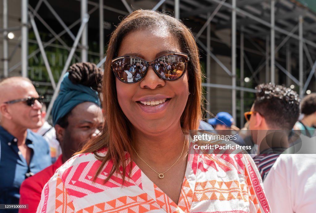 Letitia Rooks State Attorney General Letitia James attends 2023 New York City Pride ...