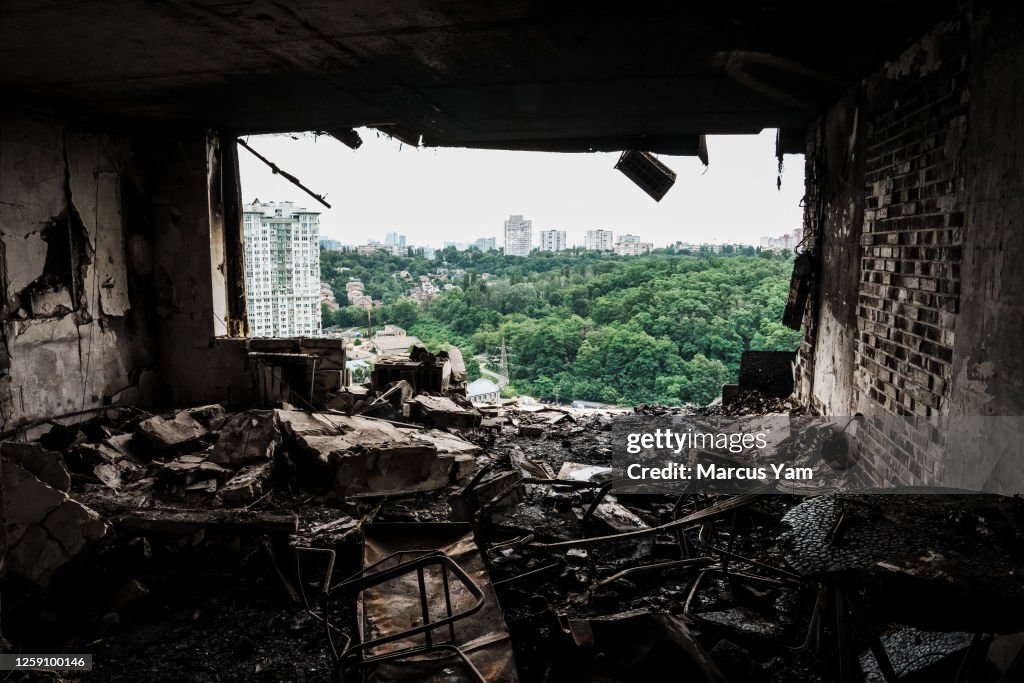RUSSIAN LAUCNES AIRSTRIKE IN KYIV