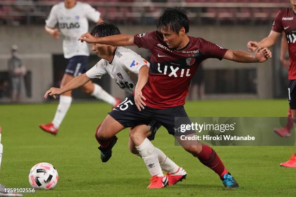 Yasushi Endo of Kashima Antlers in action during the J.League Meiji Yasuda J1 match between Kashima Antlers and FC Tokyo at the Kashima Soccer...