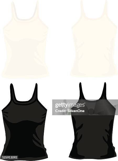 ladies camisole tops - tank top back stock illustrations