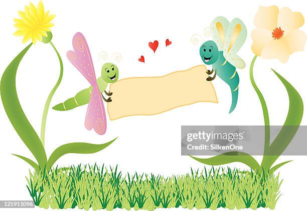 love notes - petunia stock illustrations