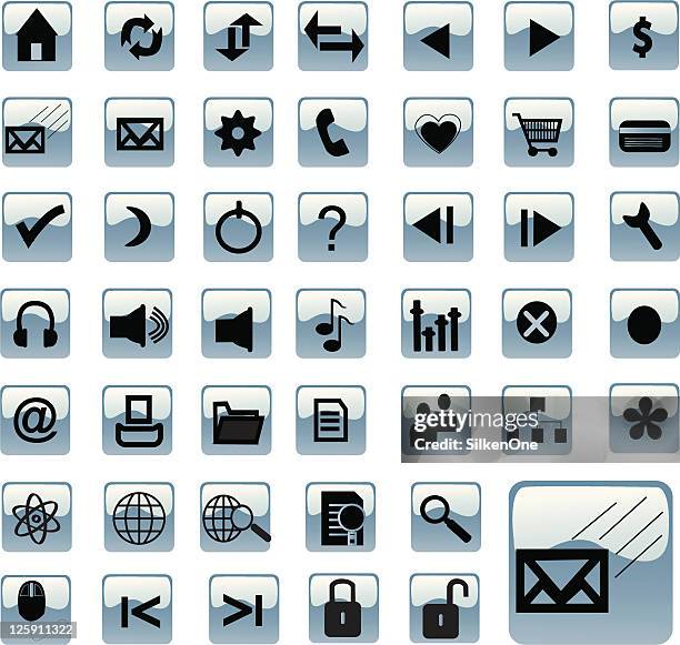 web icons dark - security sleeping stock illustrations