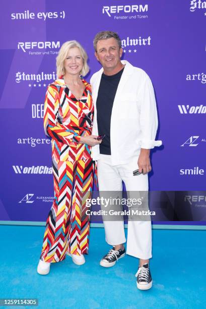 Susanne Sigl and Hans Sigl attend 1st WorldChanger Tennis Tournament In Aid Of The Alexander Zverev Foundation at Hotel Stanglwirt on June 26, 2023...