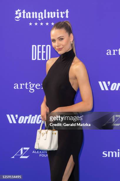 Emilia Bartoeck attends 1st WorldChanger Tennis Tournament In Aid Of The Alexander Zverev Foundation at Hotel Stanglwirt on June 26, 2023 in Going,...