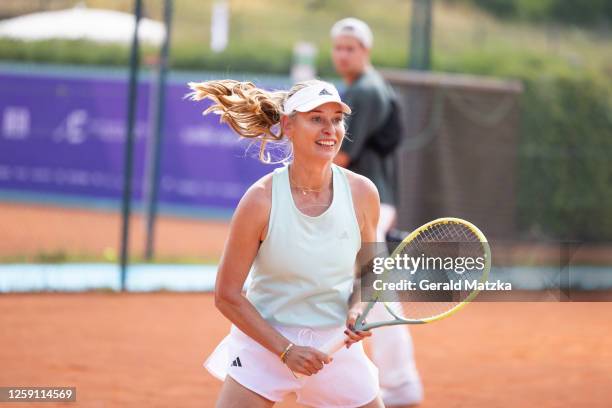 Barbara Schett attends 1st WorldChanger Tennis Tournament In Aid Of The Alexander Zverev Foundation at Hotel Stanglwirt on June 26, 2023 in Going,...