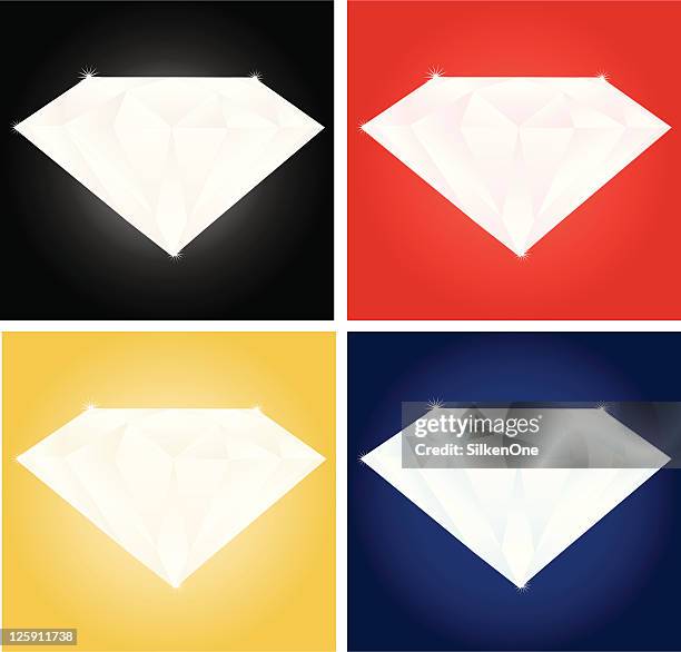 diamonds - rock cross section stock illustrations