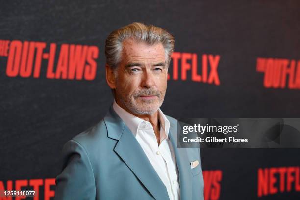Pierce Brosnan at the premiere of "The Out-Laws" held at Regal L.A. Live on June 26, 2023 in Los Angeles, California.