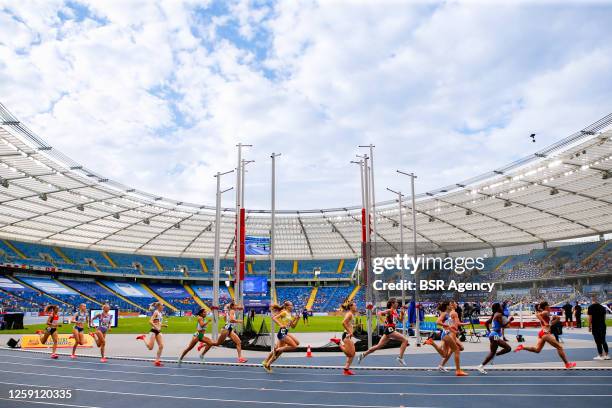 Marissa Damink of the Netherlands competing on 1500m at Day 5 of the European Games at Silesian Stadium on June 25, 2023 in Silesia, Poland.