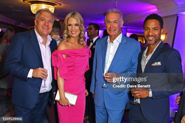 Ed Balls, Charlotte Hawkins, Hilary Jones and Sean Fletcher attend the TRIC Awards 2023 at The Grosvenor House Hotel on June 27, 2023 in London,...
