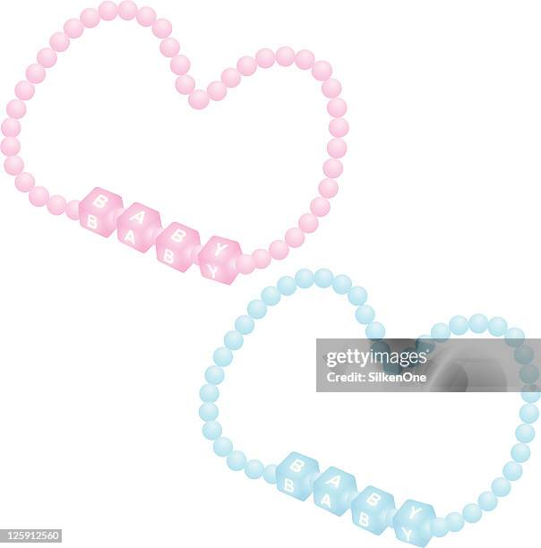 baby-armbänder - armband stock-grafiken, -clipart, -cartoons und -symbole