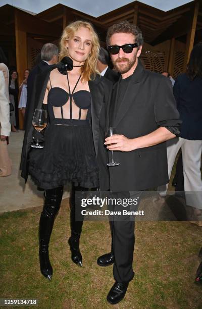 Diane Kruger and David Koma attend The Serpentine Summer Party 2023 at The Serpentine Gallery on June 27, 2023 in London, England.