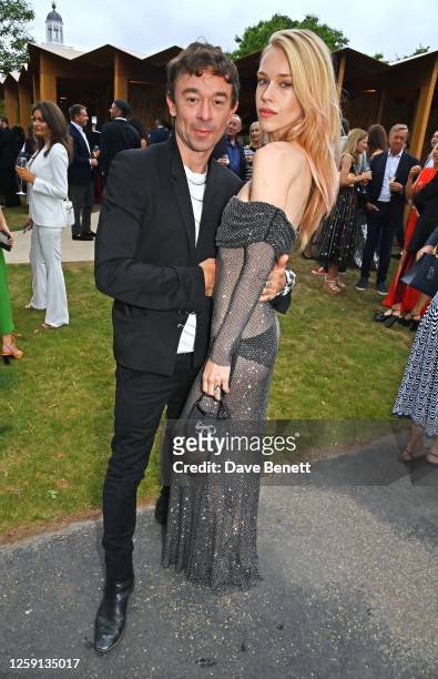 Robbie Furze and Mary Charteris attend The Serpentine Summer Party 2023 at The Serpentine Gallery on June 27, 2023 in London, England.