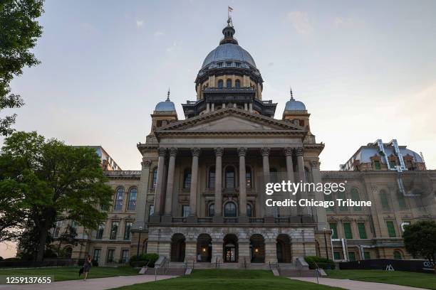 The Illinois State Capitol in Springfield on May 18, 2023.