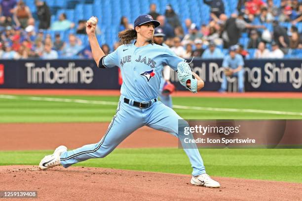 Toronto Blue Jays Pitcher Kevin Gausman pitches the first inning during the regular season MLB game between the San Francisco Giants and Toronto Blue...