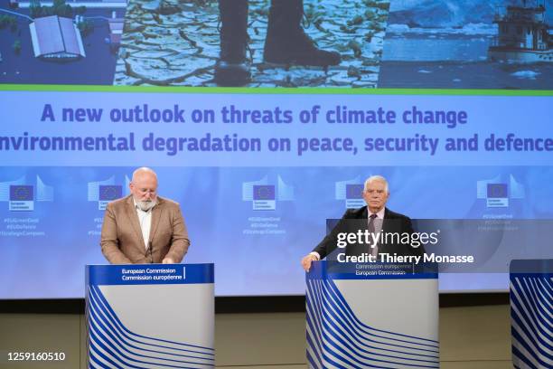 Commissioner for European Green Deal - First Vice President and Executive Vice President Frans Timmermans and the EU Commissioner for Foreign Affairs...