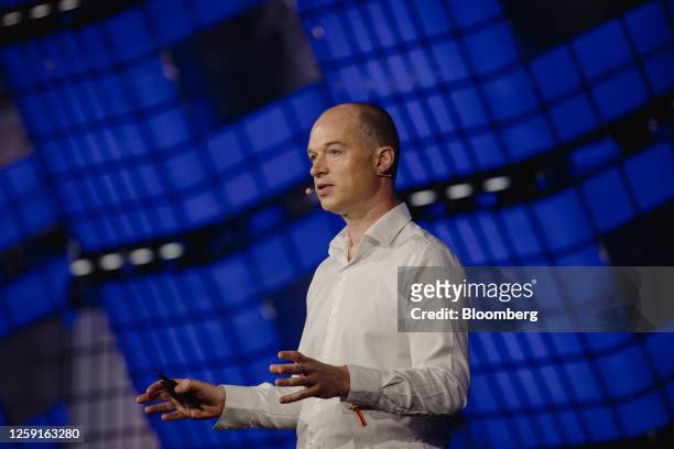 Colin Murdoch, chief business officer of Google DeepMind, during the Collision conference in Toronto, Ontario, Canada, on Wednesday, June 28, 2023....