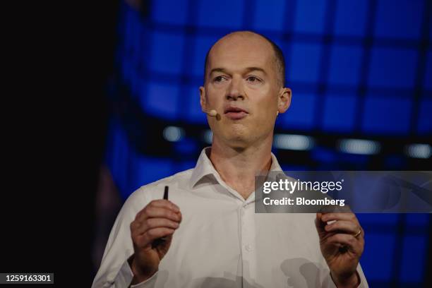 Colin Murdoch, chief business officer of Google DeepMind, during the Collision conference in Toronto, Ontario, Canada, on Wednesday, June 28, 2023....