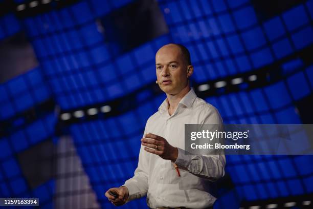 Colin Murdoch, chief business officer of Google DeepMind, during the Collision conference in Toronto, Ontario, Canada, on Wednesday, June 28, 2023....