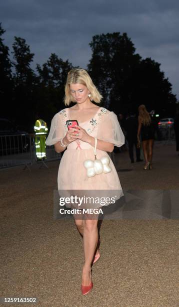 Pixie Geldof is seen Leaving Serpentine Gallery on June 27, 2023 in London, United Kingdom.