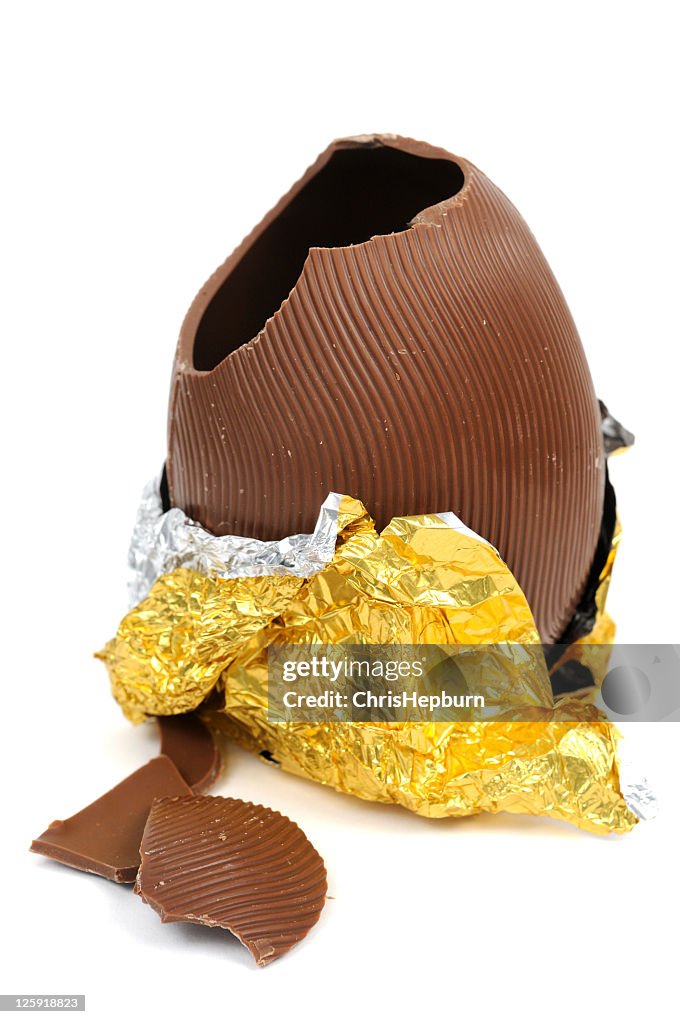 Broken Chocolate Easter Egg