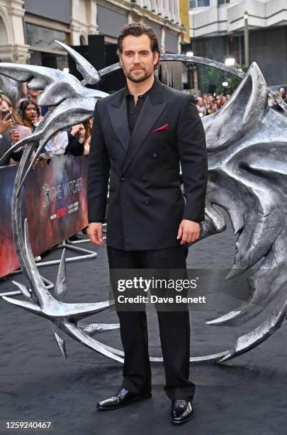 Henry Cavill attends the UK Premiere of "The Witcher" Season 3 at Outernet London on June 28, 2023 in London, England.