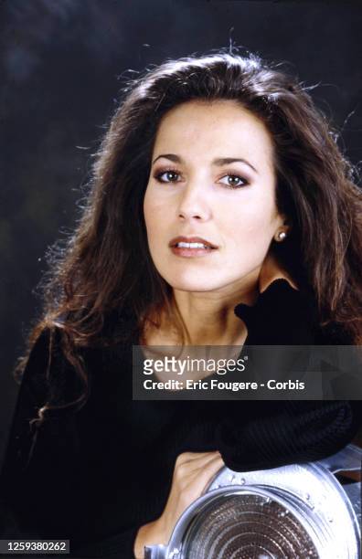 Actress Natacha Amal poses during a portrait session in Paris, France on .