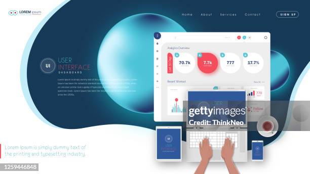 daten info grafik anwendung ui ux. moderne intelligente info-grafik-diagramm vektor-schnittstelle. - geschäftsausstattung stock-grafiken, -clipart, -cartoons und -symbole