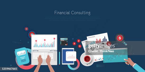 financial consulting stock illustration - consulting services accounting stock illustrations