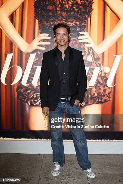 Alex Pacifico attends the Blugirl Spring/Summer 2012 fashion show as part Milan Womenswear Fashion Week on September 22, 2011 in Milan, Italy.