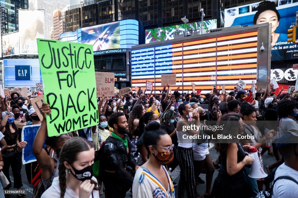 News - George Floyd Protest - March for Black Womxn - Times Square