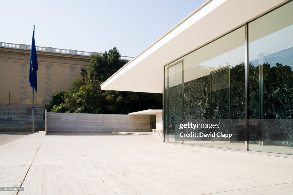 The German Pavilion, designed by Ludwig Mies van der Rohe, was the German Pavilion for the 1929 International Exposition in Barcelona, Spain, Europe