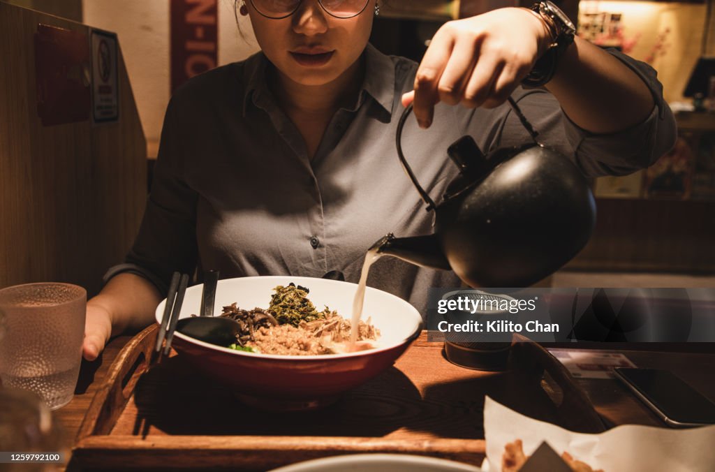 Asian Japanese ramen noodle