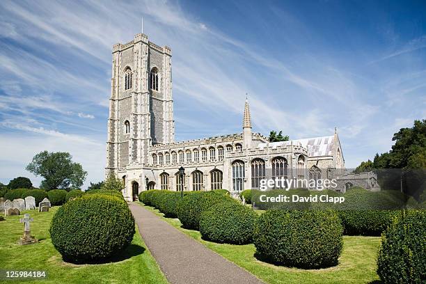 church of st peter and st paul, lavenham, suffolk, uk - lavenham church stock pictures, royalty-free photos & images