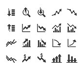 Growth and Decline Icons - Classic Series