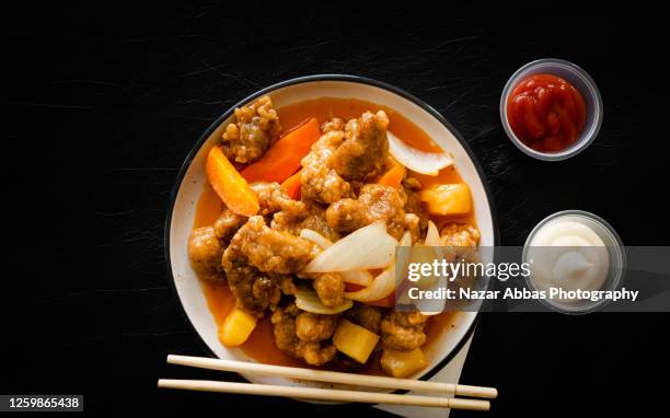 sweet and sour pork. - sweet and sour pork ストックフォトと画像