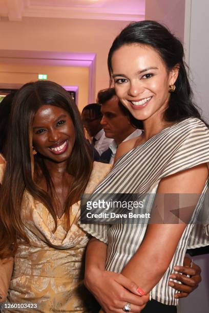 June Sarpong and Lizzy Burden attend Bloomberg UK's Summer reception at National Portrait Gallery on June 28, 2023 in London, England.