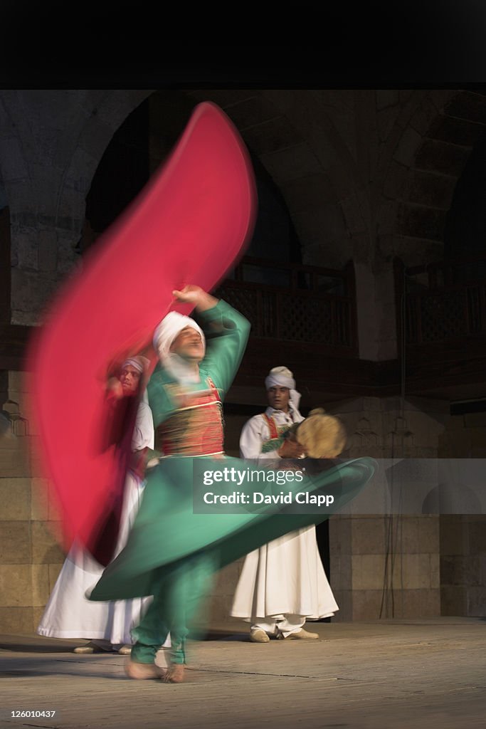 Sufi dancers at a traditional show in Cairo, Egypt