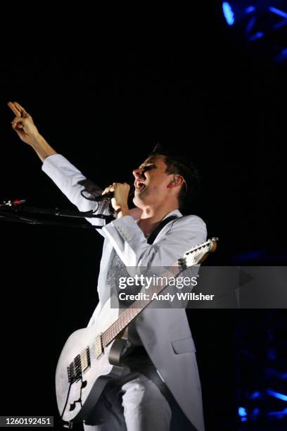 Rock band Muse performing at the Isle of Wight festival in 2007