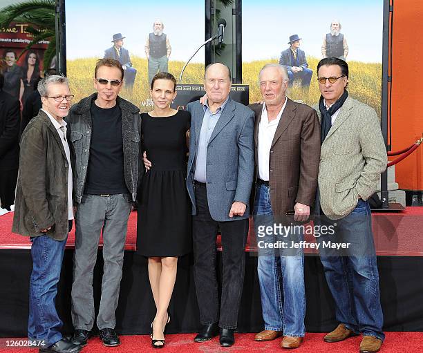Billy Bob Thornton, Luciana Pedraza, Robert Duvall, James Caan and Andy Garcia attend Robert Duvall being Honored With Historic Hand And Footprint...