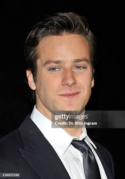 Actor Armie Hammer arrives at the 36th Annual Los Angeles Film Critics Association Awards at InterContinental Hotel on January 15, 2011 in Century...