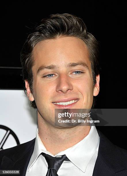 Actor Armie Hammer arrives at the 36th Annual Los Angeles Film Critics Association Awards at InterContinental Hotel on January 15, 2011 in Century...