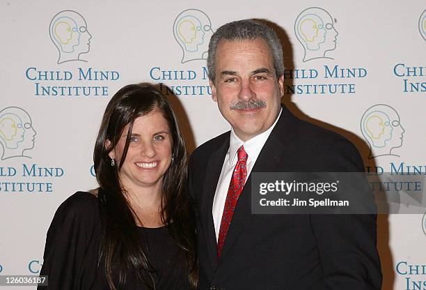 Debra Perelman and President of Child Mind Institute Dr. Harold S. Koplewicz attend the 2010 Child Mind Institute benefit at Cipriani 42nd Street on...