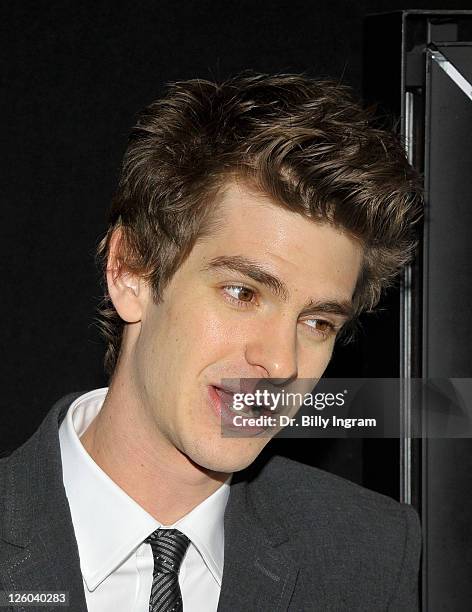 Actor Andrew Garfield arrives at the 36th Annual Los Angeles Film Critics Association Awards at InterContinental Hotel on January 15, 2011 in Century...