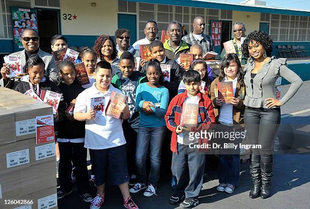 Actress Angell Conwell attends the Stephanie Stark HOPE Foundation celebrity book reading and donation on January 10, 2011 in Los Angeles, California.