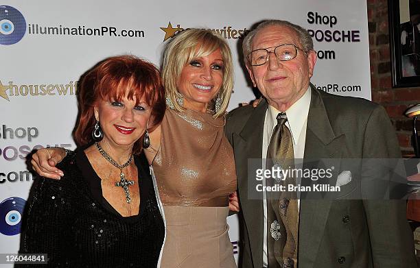 Kim DePaola and parents Dotti Granatell and Gus DePaola attend the New Jersey Housewives Holiday party at Novelli Restaurant on December 12, 2010 in...