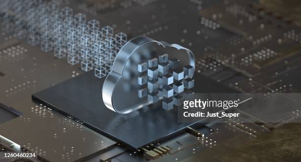 cloud computing-technologie-tafel-serie - cloud computing stock-fotos und bilder