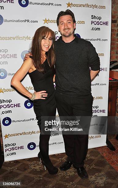 Diana Bradway and Matt Martin attend the New Jersey Housewives Holiday party at Novelli Restaurant on December 12, 2010 in Wayne, New Jersey.