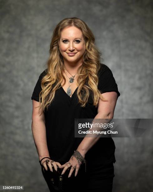 Author Leigh Bardugo is photographed for Los Angeles Times on April 22, 2023 at the Amy King Dundon-Berchtold University Club of USC in Los Angeles,...