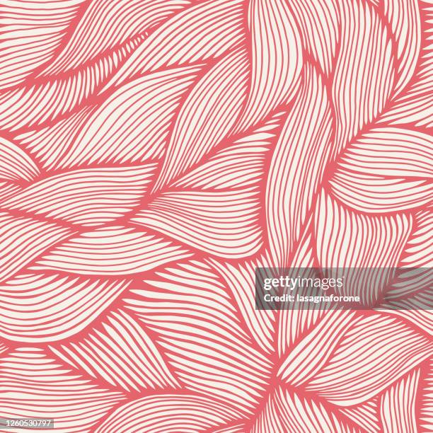 hand drawn organic intertwined seamless pattern - natural pattern vector stock illustrations